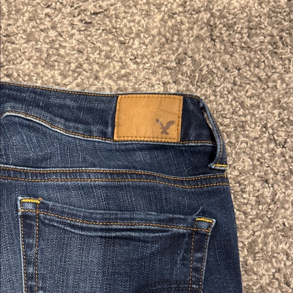 American Eagle Outfitters Dark Blue Denim Shorts - Picture 5 of 5